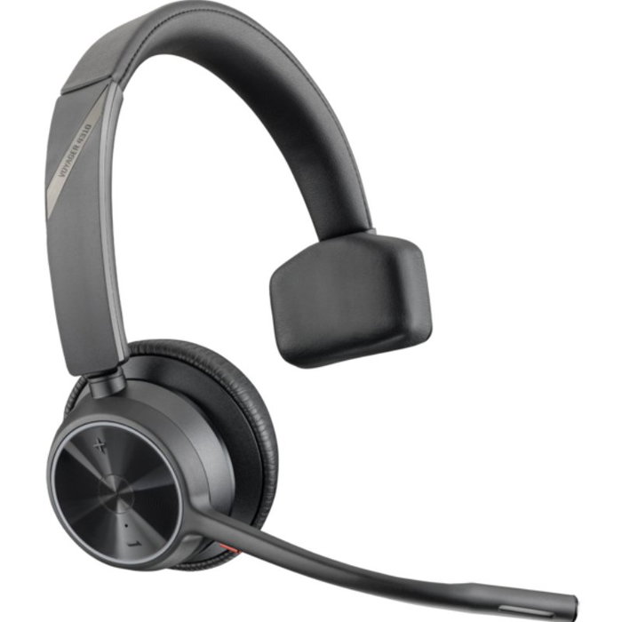 Poly Voyager 4310 Diadema Inalámbrico Bluetooth 77Y96AA con Micrófono, Base de Carga, Adaptador BT700, Negro, 24h Conversación